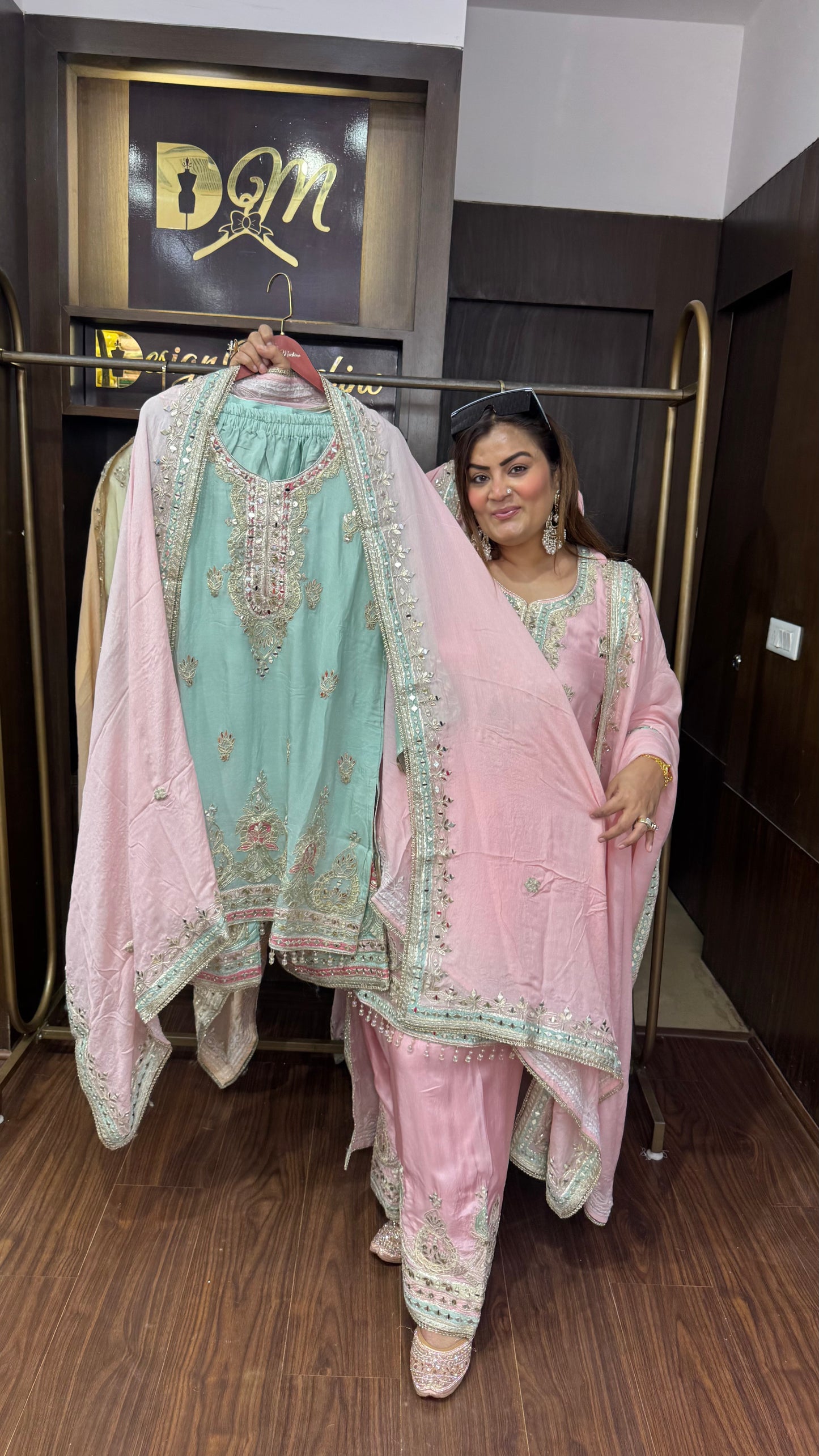 Loryxis (Pure Chinnon Farshi Salwar Suit)