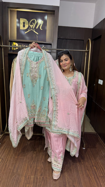 Loryxis (Pure Chinnon Farshi Salwar Suit)