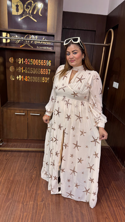 Orzellae (Pure Georgette Dress)