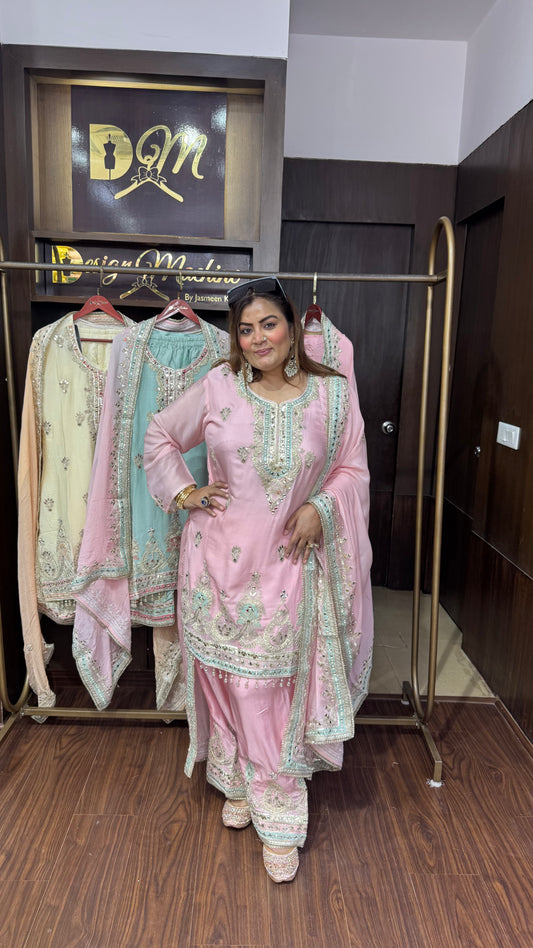 Loryxis (Pure Chinnon Farshi Salwar Suit)