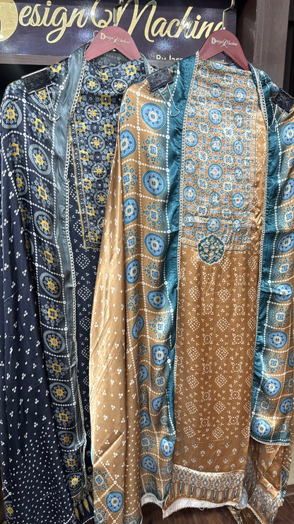 Shreya (Gajji Silk Unstitch Suit)