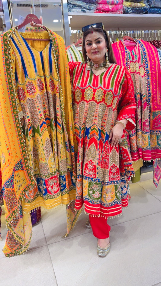 Nairiva Pure Crepe (Anarkali)