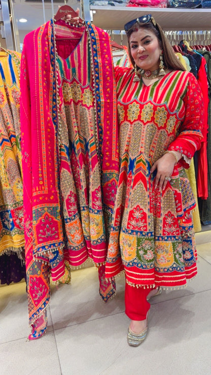 Nairiva Pure Crepe (Anarkali)