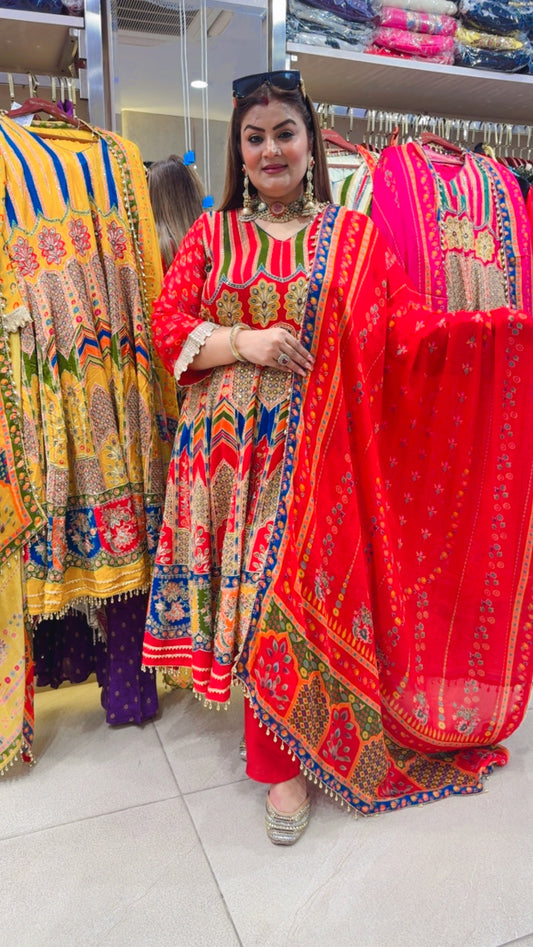 Nairiva Pure Crepe (Anarkali)