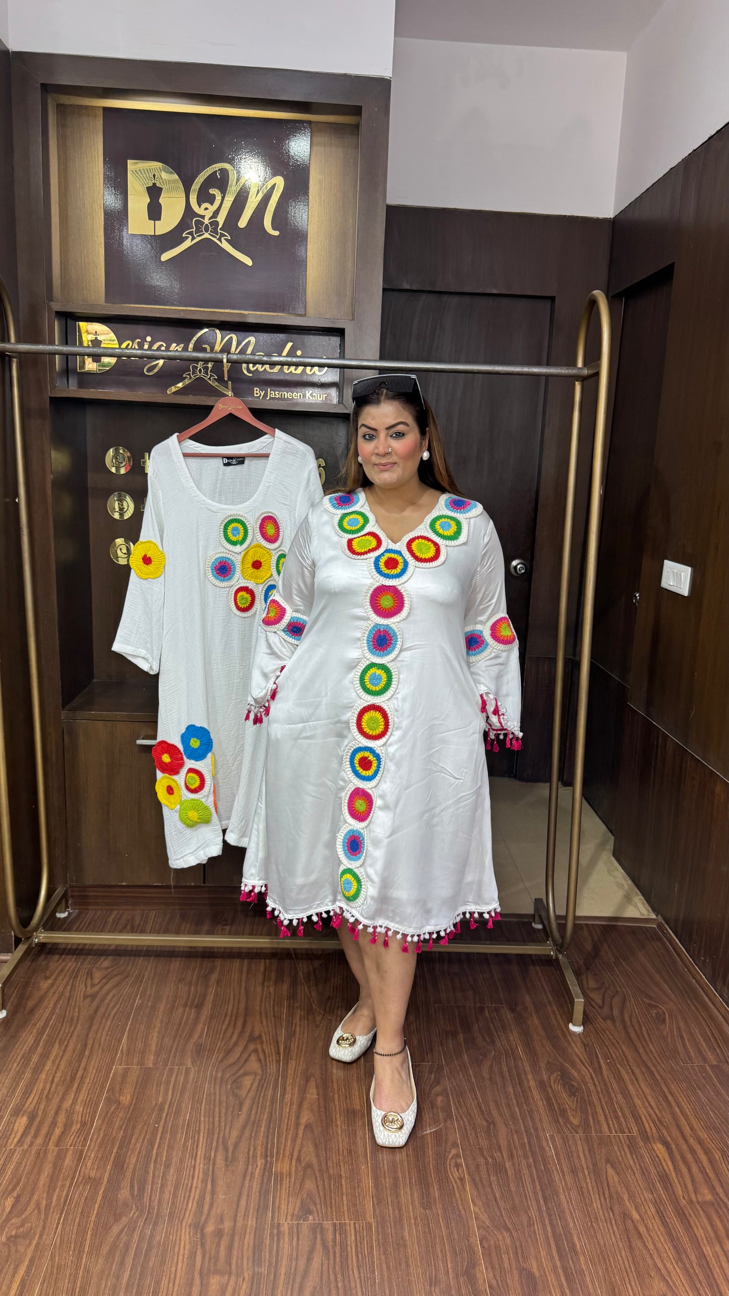 Melvique Cotton Fabric Outfit