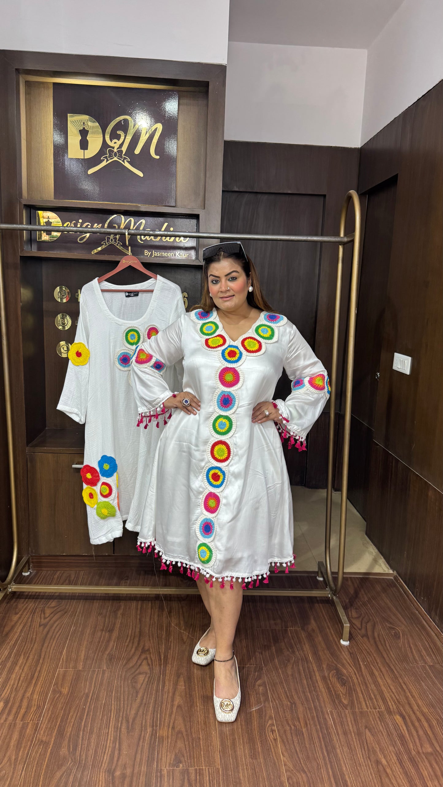 Melvique Cotton Fabric Outfit