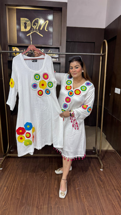 Melvique Cotton Fabric Outfit