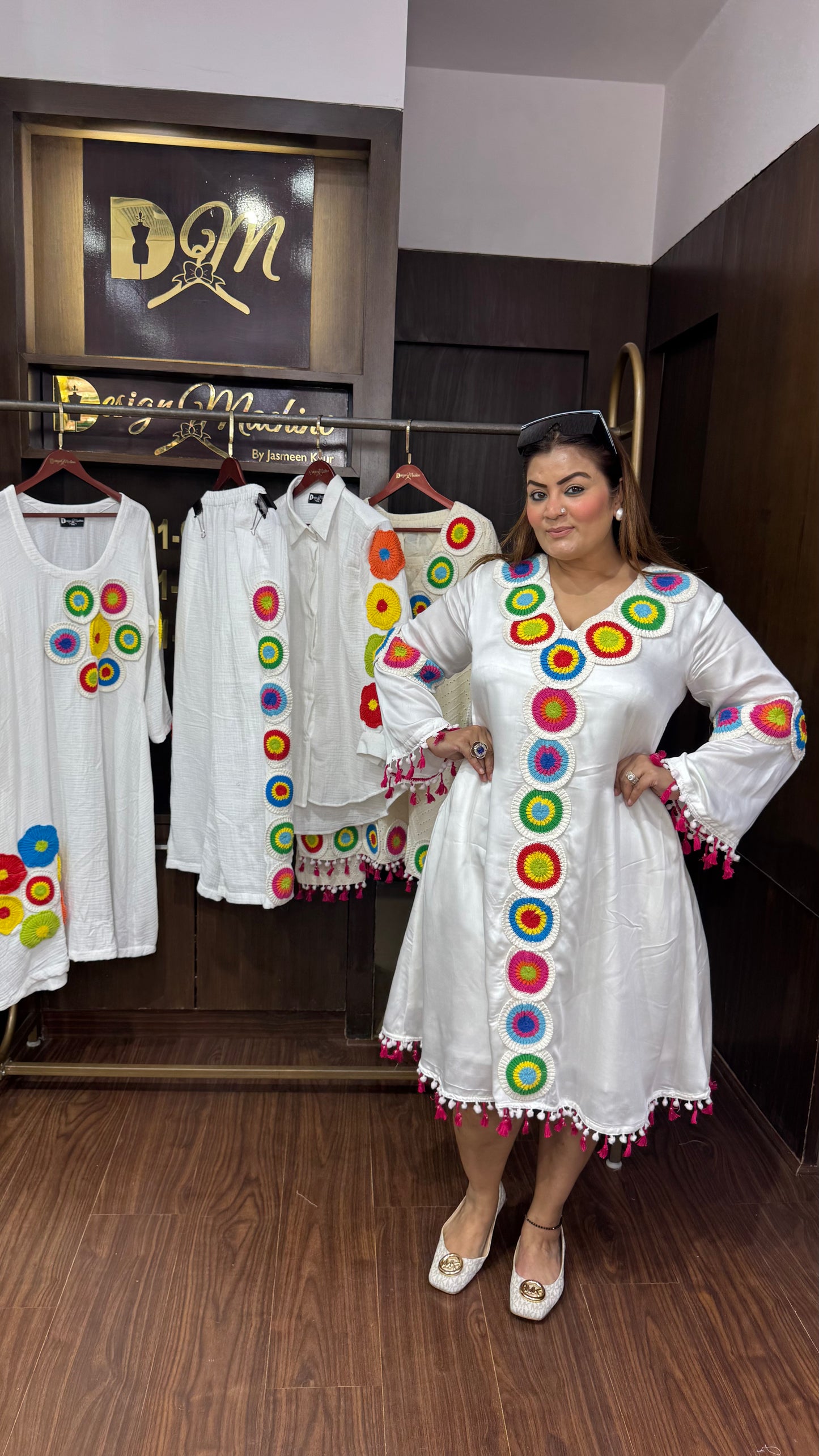 Melvique Cotton Fabric Outfit