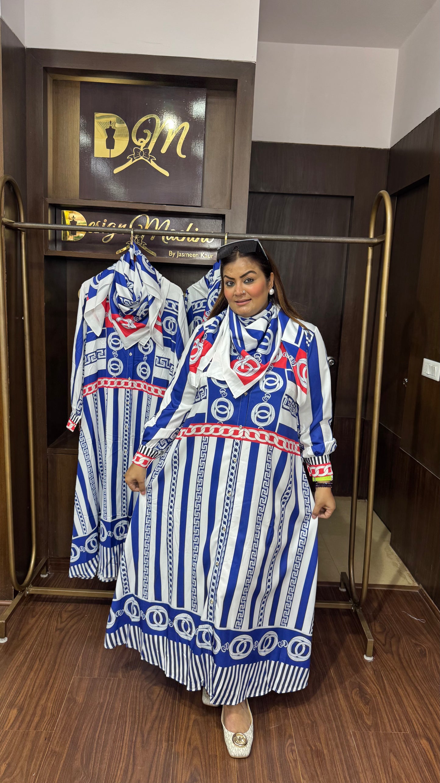 Lurevia (Korean Dress With Scarf)