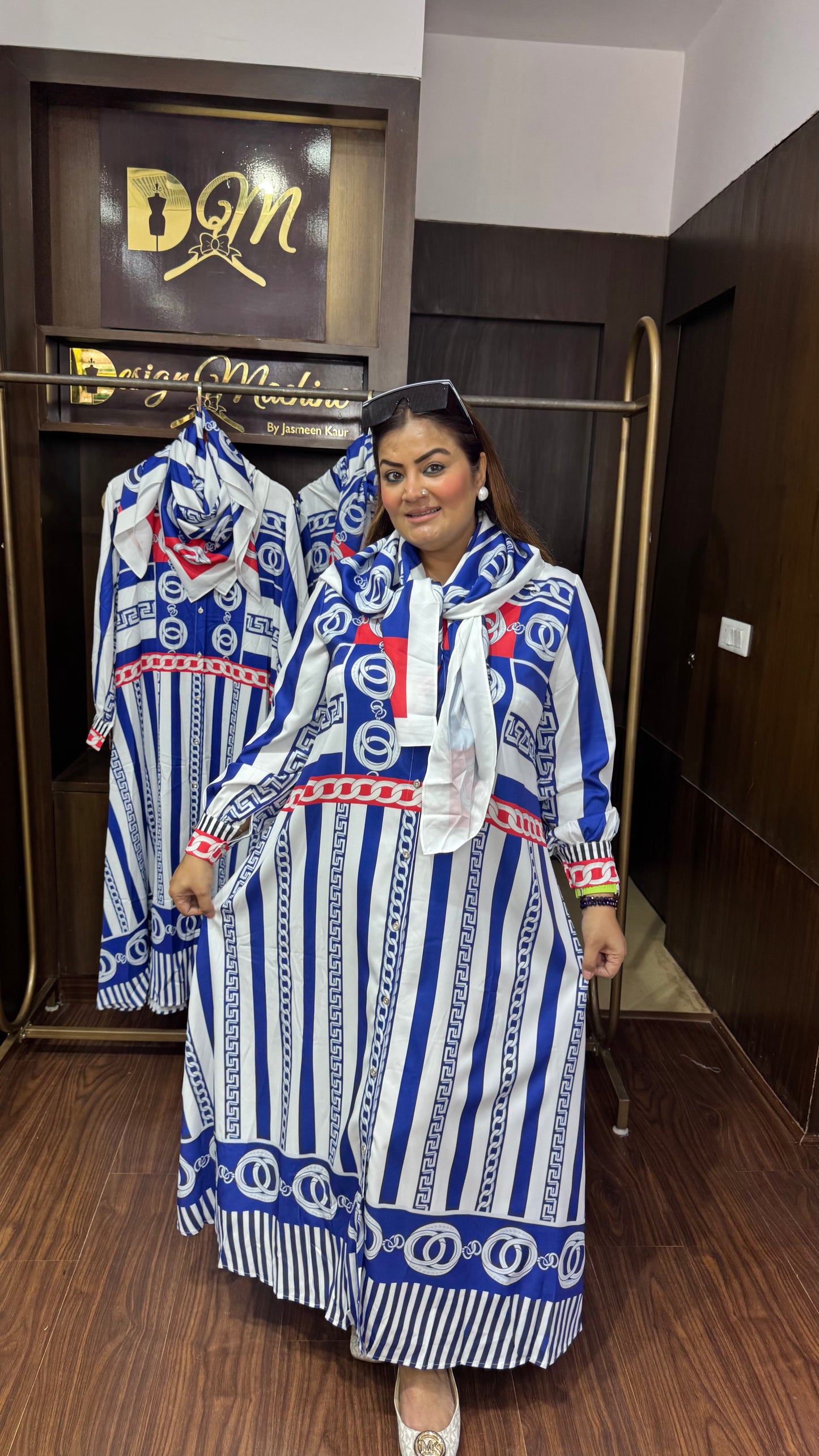 Lurevia (Korean Dress With Scarf)