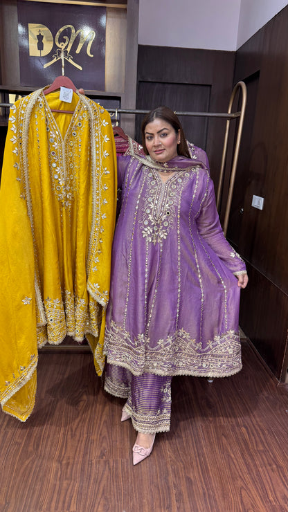 Velnira (Chinnon Crepe Anarkali)