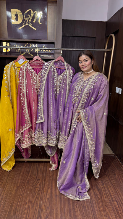 Velnira (Chinnon Crepe Anarkali)