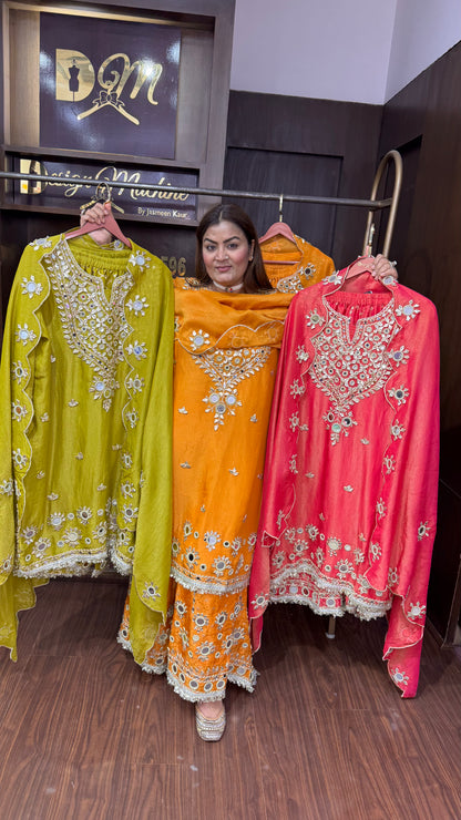 Zoreviah (Glass Tissue Sharara Suit)