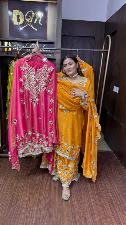 Zoreviah (Glass Tissue Sharara Suit)
