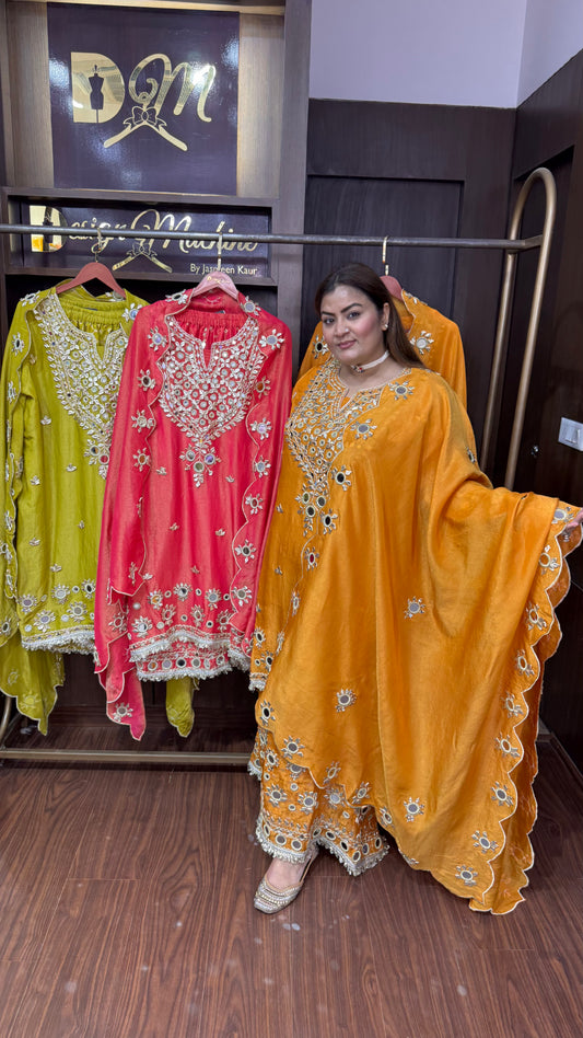 Zoreviah (Glass Tissue Sharara Suit)