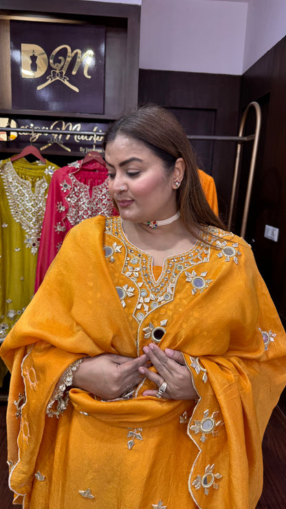 Zoreviah (Glass Tissue Sharara Suit)