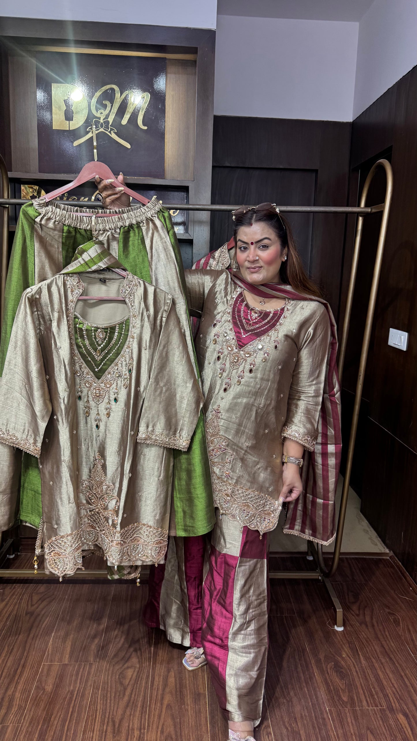 Beautiful Ziraf Tissue Sharara Suit
