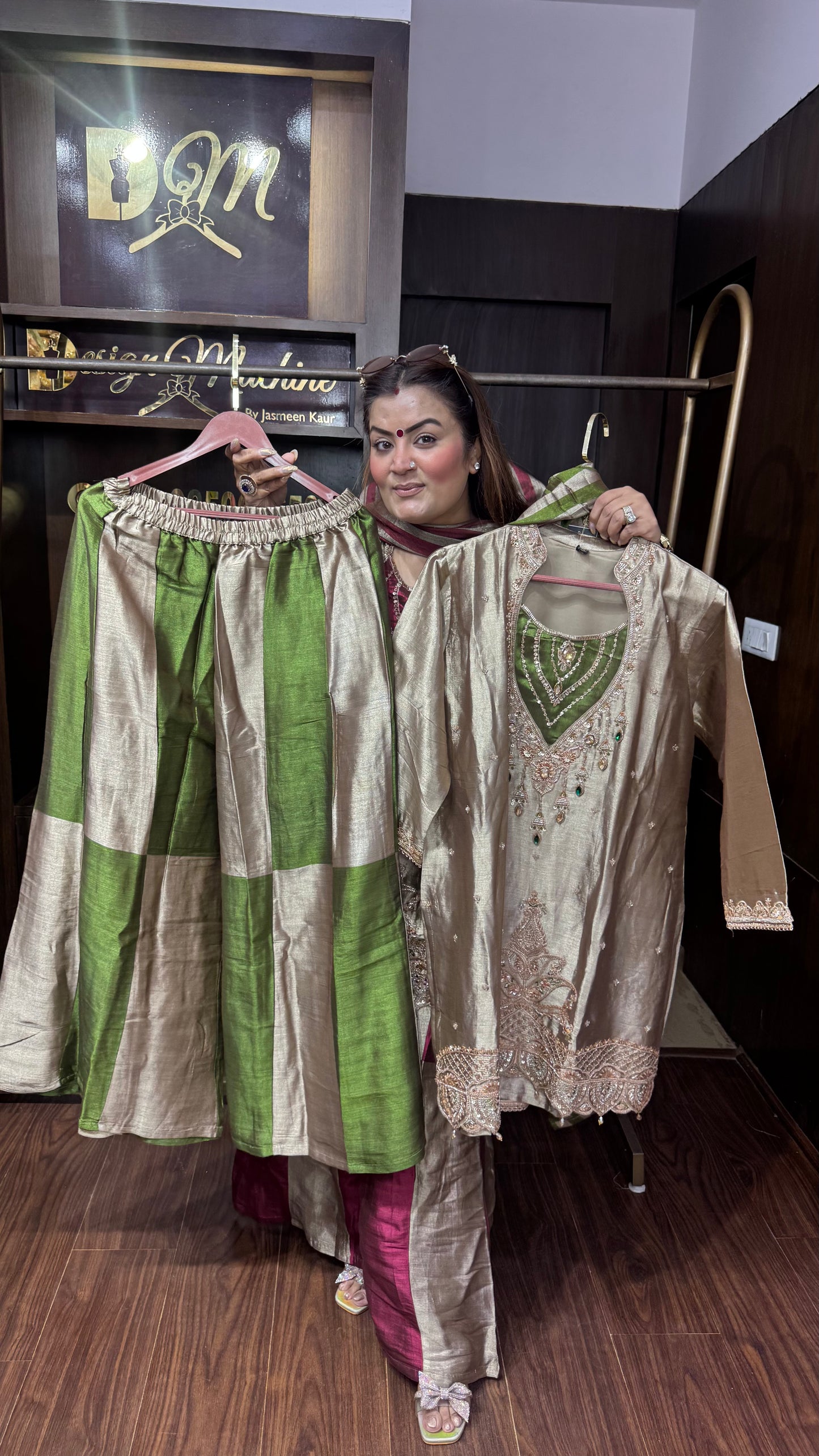 Beautiful Ziraf Tissue Sharara Suit