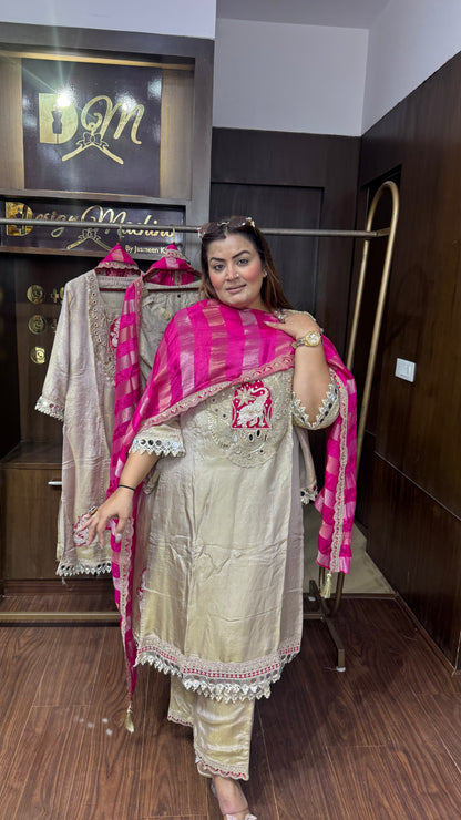 Beautiful Glass Tissue Suit