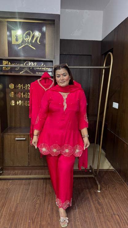 Elegant Pure Crepe Suit