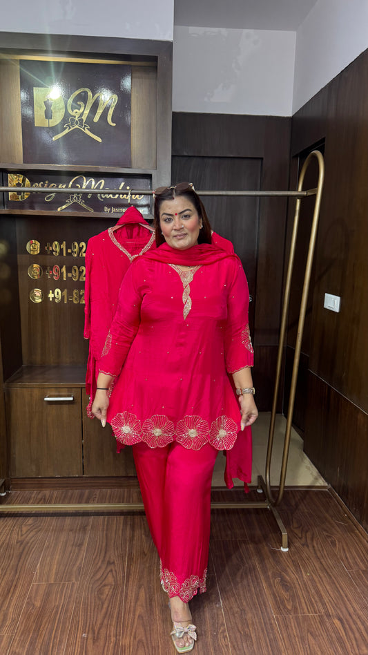 Elegant Pure Crepe Suit
