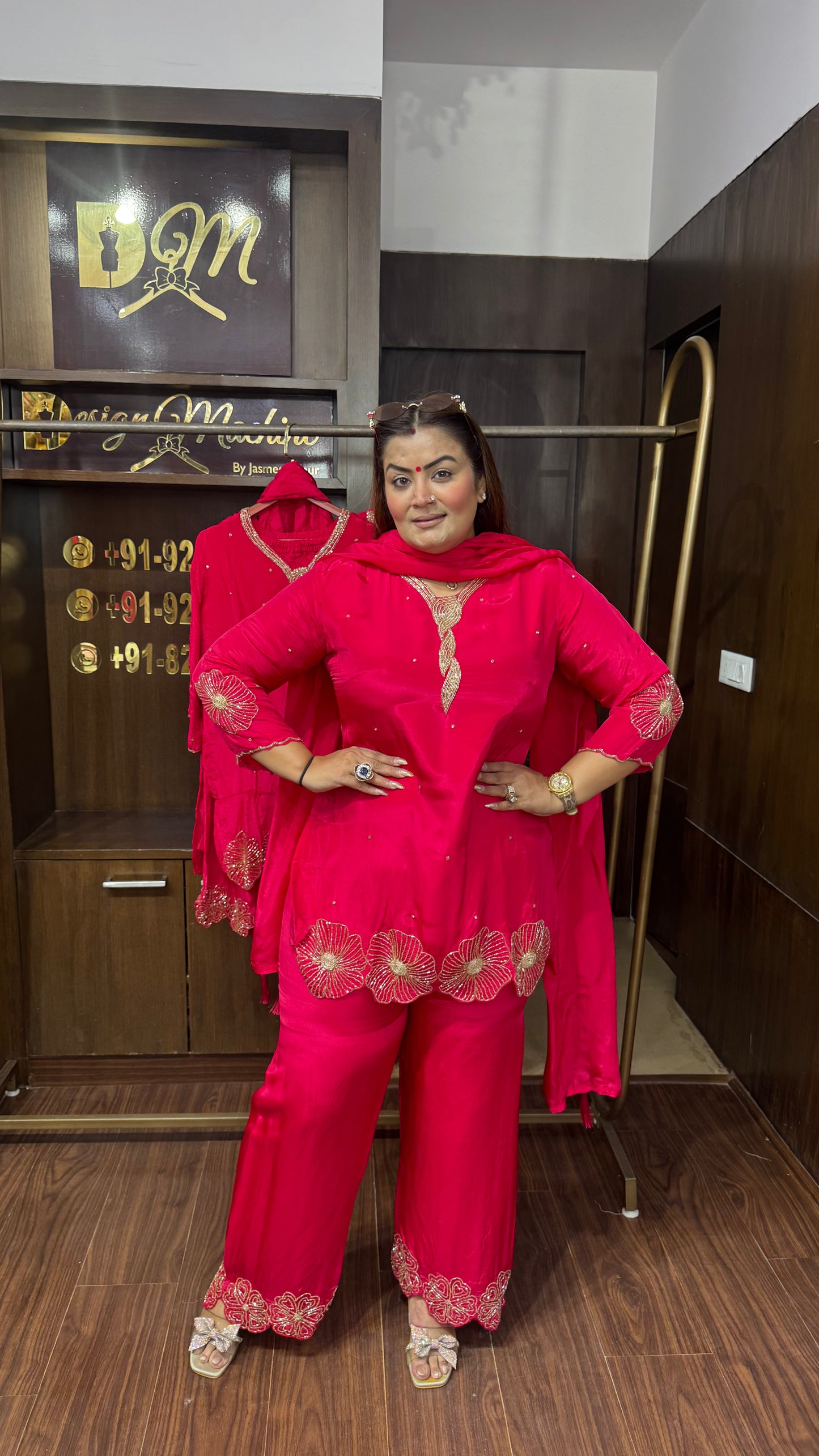 Elegant Pure Crepe Suit
