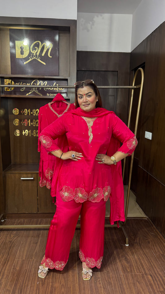 Elegant Pure Crepe Suit