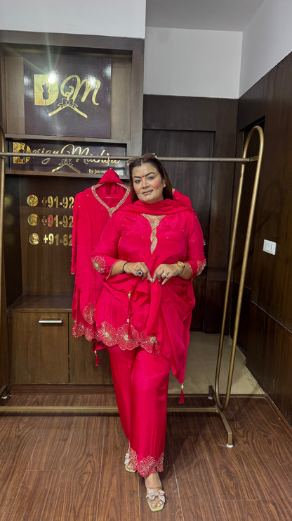 Elegant Pure Crepe Suit