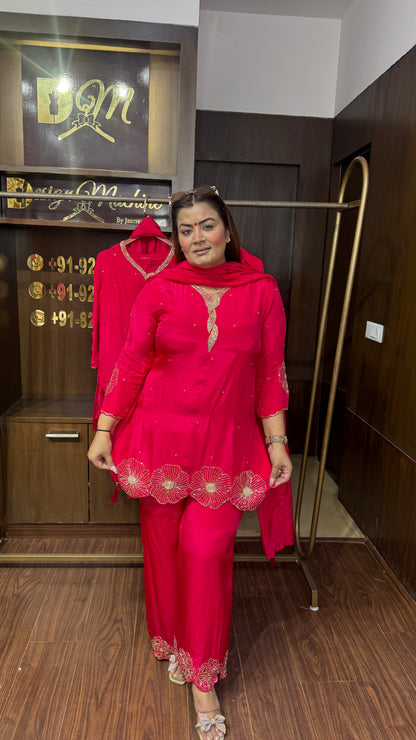 Elegant Pure Crepe Suit