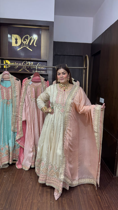 Pure Chinnon (Anarkali Suit)