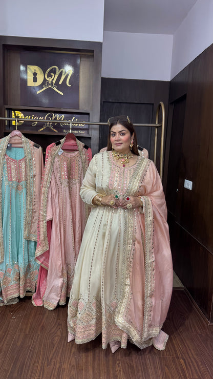 Pure Chinnon (Anarkali Suit)