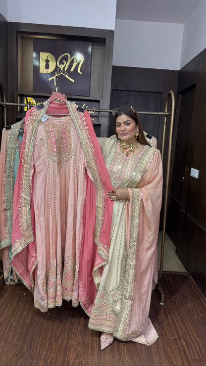 Pure Chinnon (Anarkali Suit)
