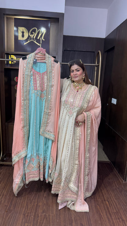 Pure Chinnon (Anarkali Suit)