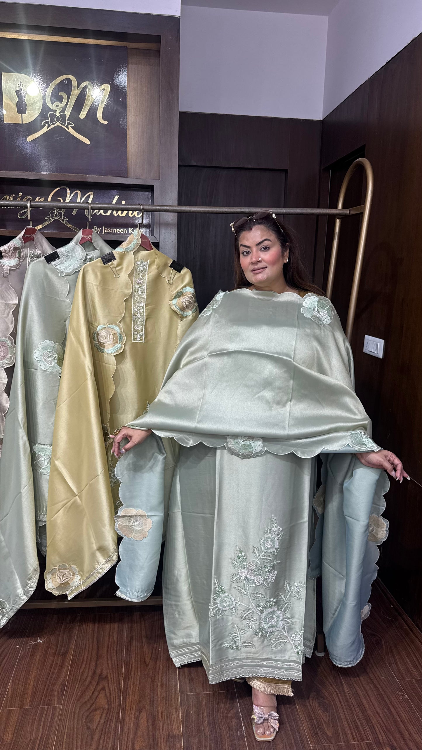 Elegant Ziraff Tissue Unstitched Suit