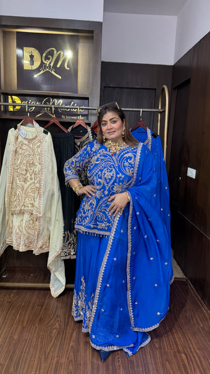 Loryxis (Pure Chinnon Sharara Suit)