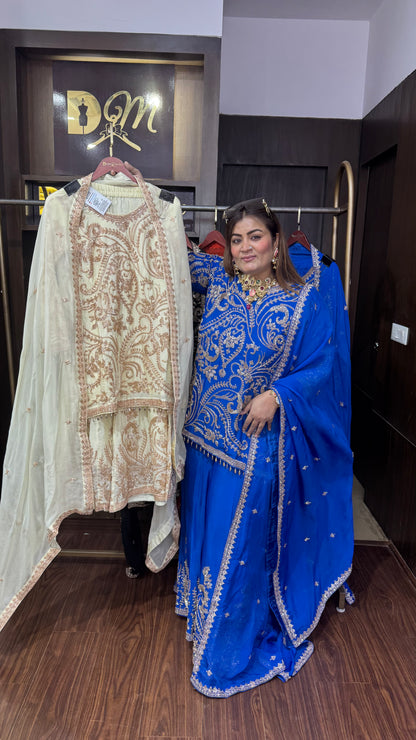 Loryxis (Pure Chinnon Sharara Suit)