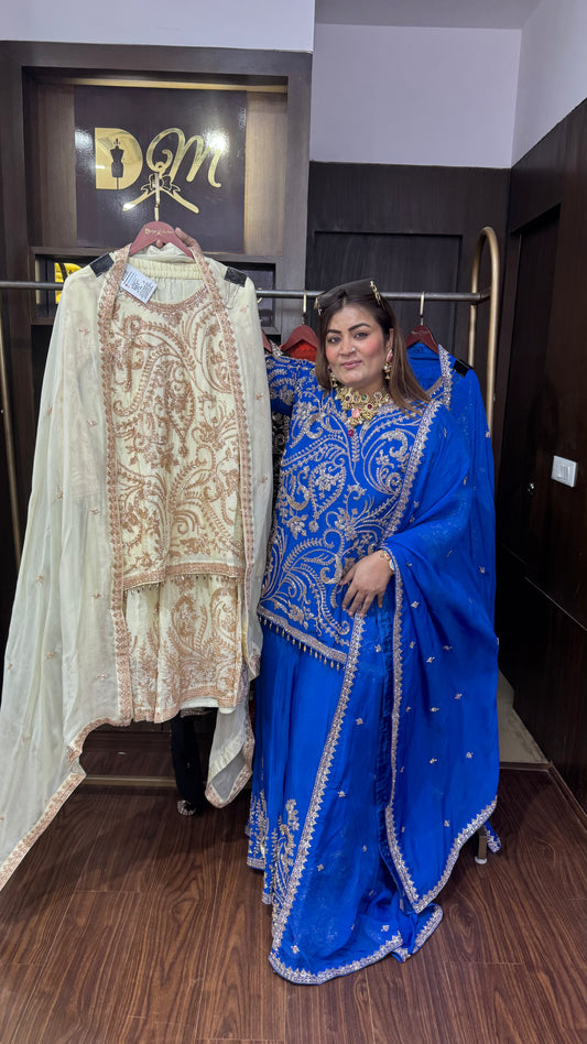 Loryxis (Pure Chinnon Sharara Suit)