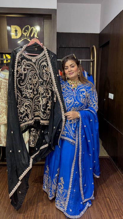Loryxis (Pure Chinnon Sharara Suit)