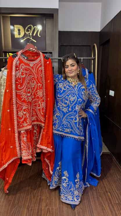 Loryxis (Pure Chinnon Sharara Suit)
