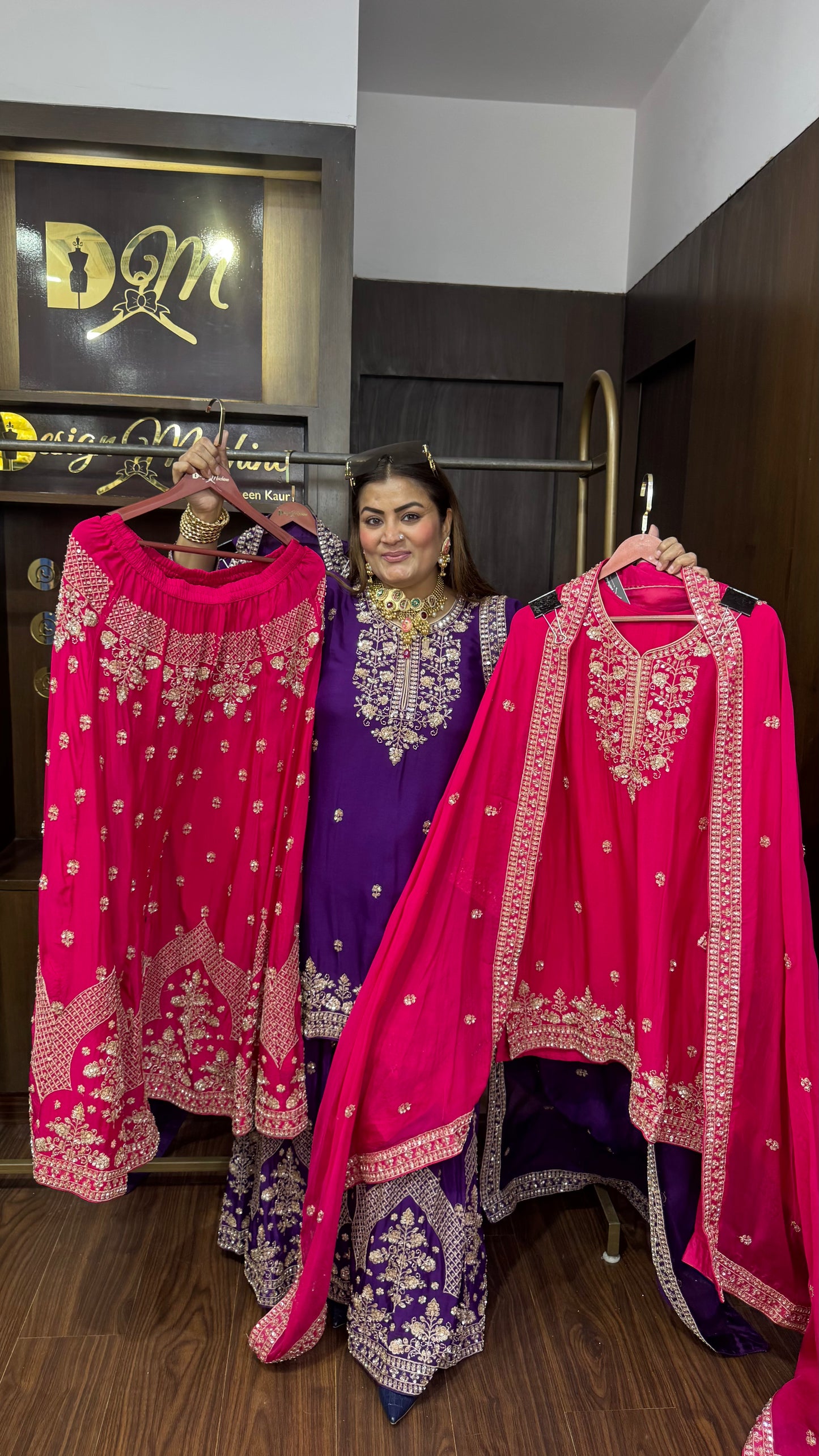 Velaris (Pure Chinnon Sharara Suit)