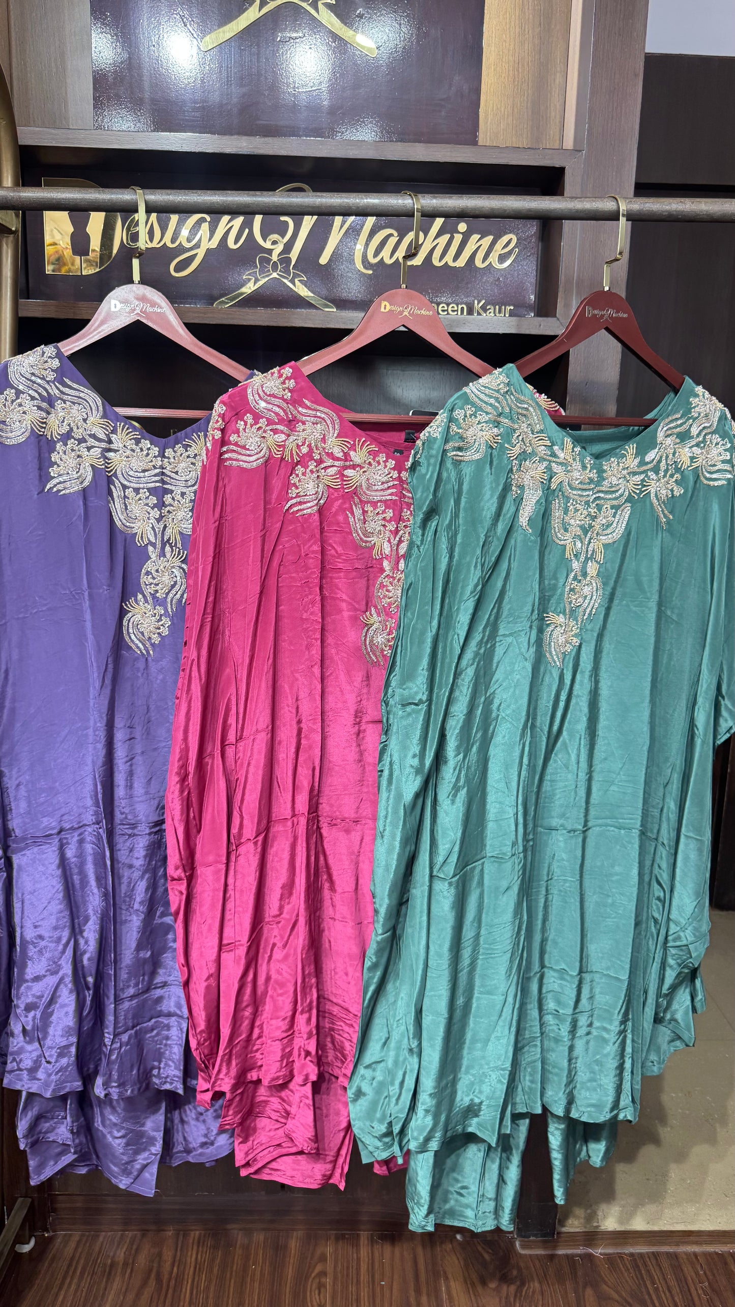 Elegant Pure Crepe Kaftan Cordset