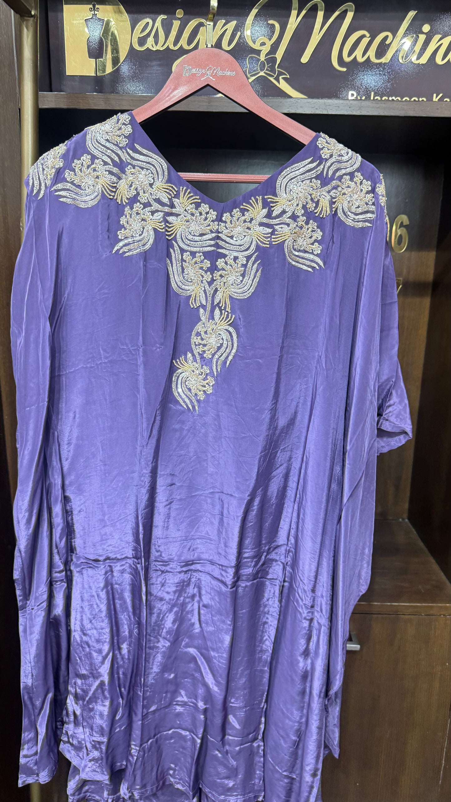 Elegant Pure Crepe Kaftan Cordset