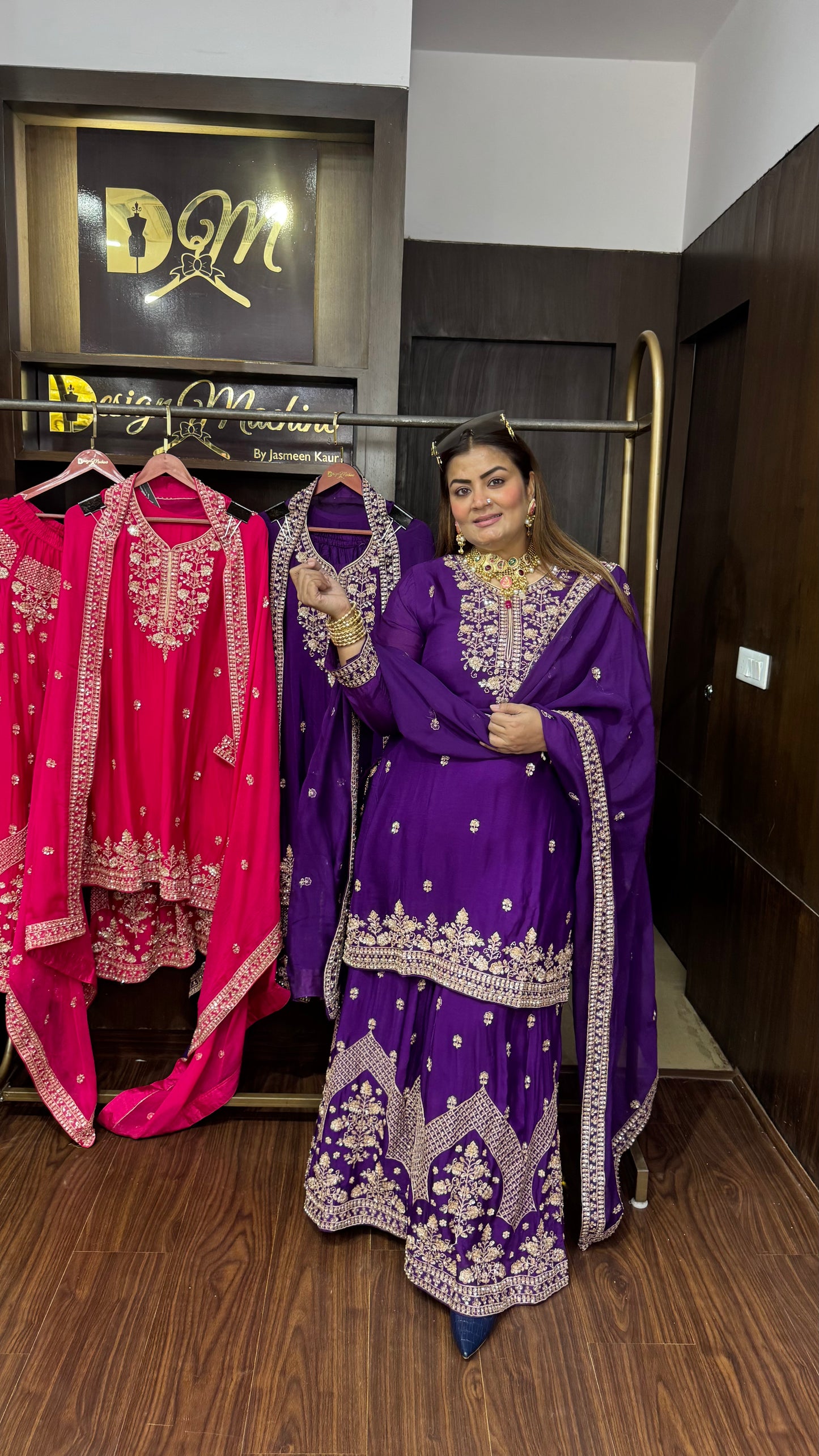 Velaris (Pure Chinnon Sharara Suit)