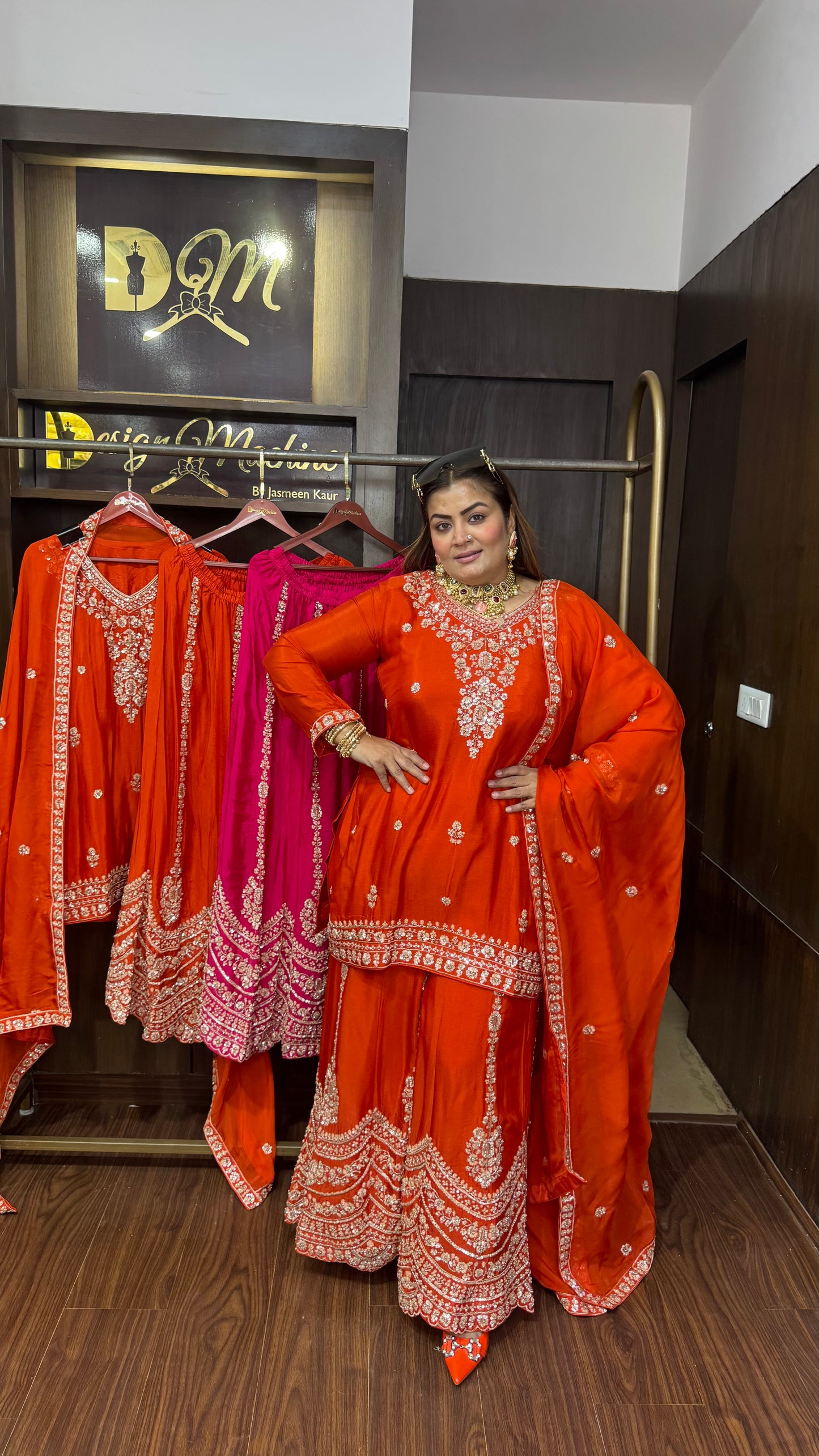 Vezoria (Pure Chinnon Sharara Suit)