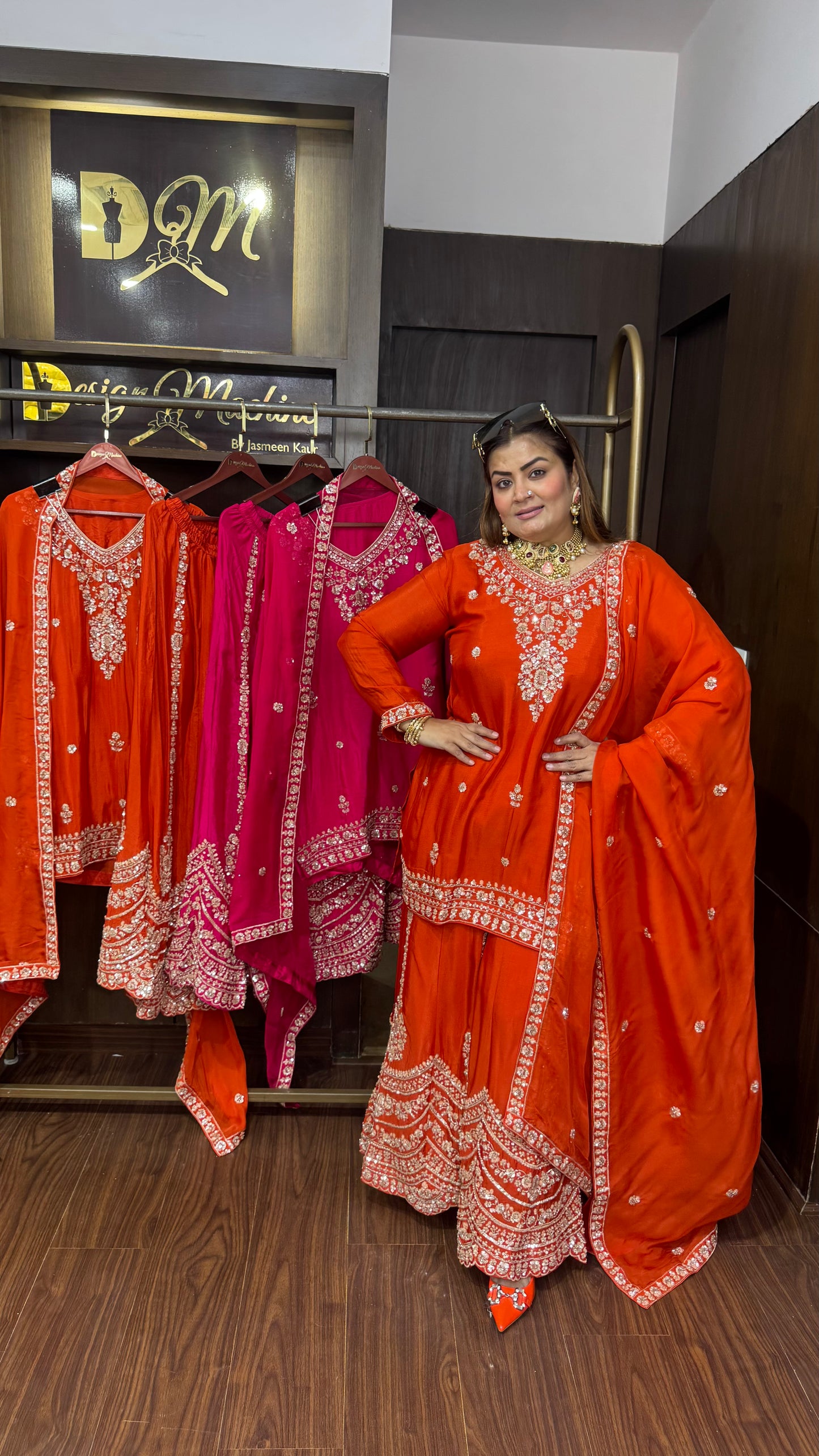Vezoria (Pure Chinnon Sharara Suit)