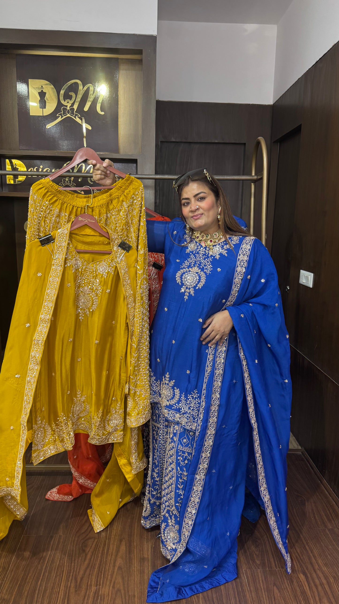 Nyralis (Pure Chinnon Sharara Suit)
