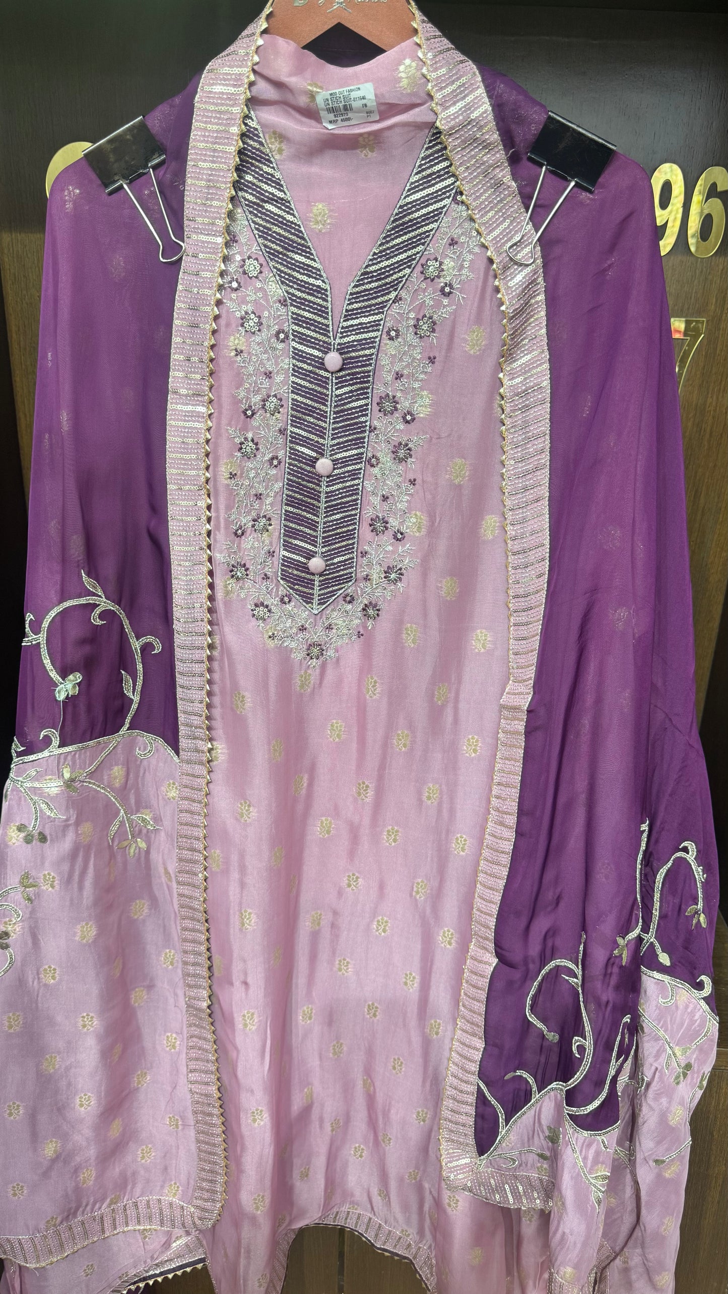 Krisha Chanderi Silk (Unstitch Suit)