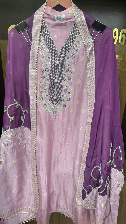 Krisha Chanderi Silk (Unstitch Suit)