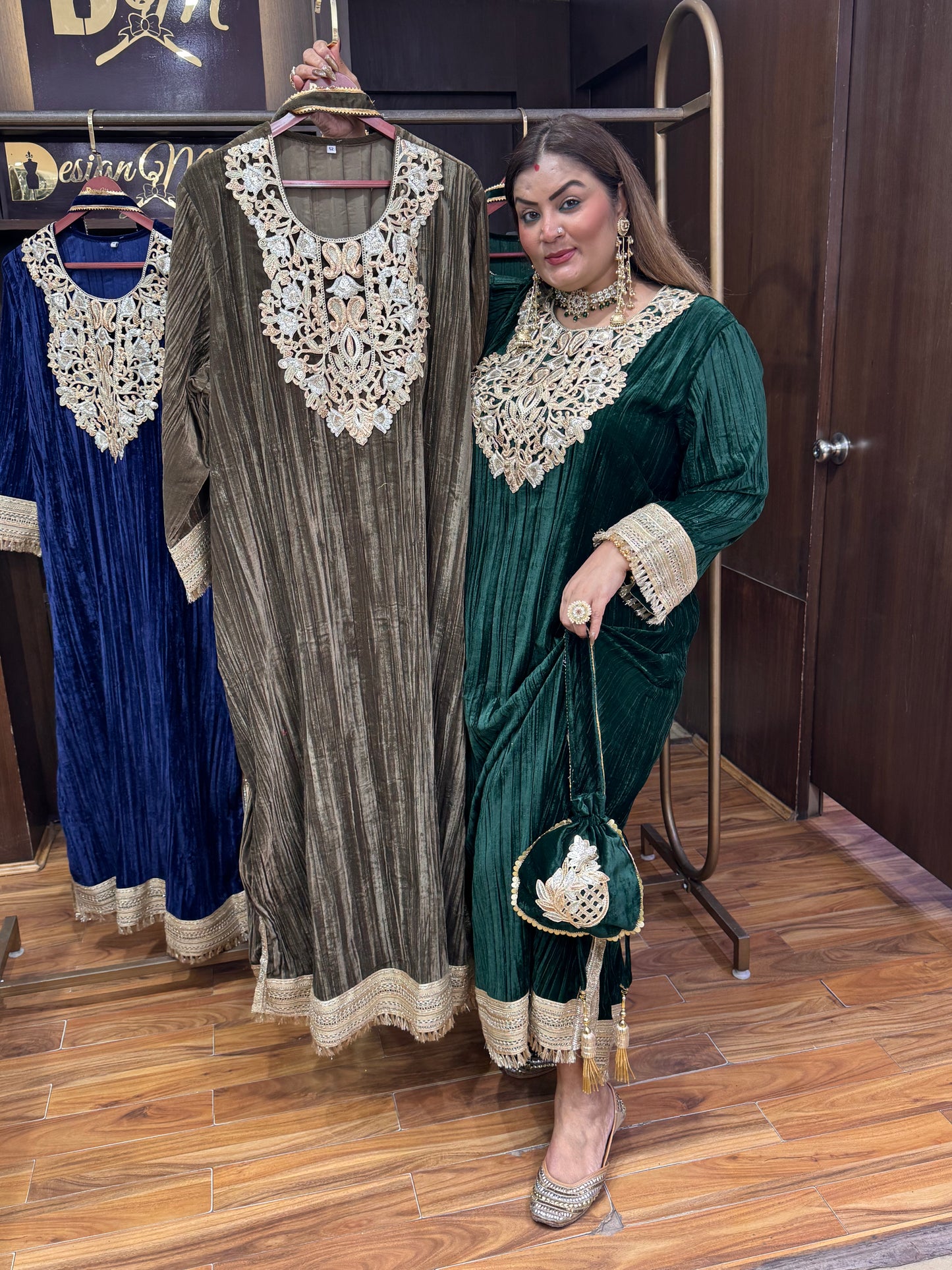 Velvet Glint Ensemble (Dress)