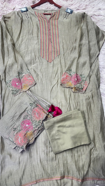 Cotton Crush Fabric (Unstitch Suit)